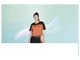 Спортивная футболка вставки из сетки для женщины Crivit LYCRA® 407028 S оранжевый - изображение 2