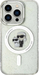 Etui Karl Lagerfeld Karl&Choupette Glitter MagSafe do Apple iPhone 15 Pro Transparent (KLHMP15LHGKCNOT) - obraz 3