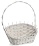 Кошик плетений подарунковий Kadax Mede 19 х 31 см Білий K9150 (5903699485019) - зображення 1