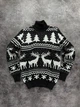 Свитер Enchanted Deer новогодний унисекс шерстяной XL черный (26580) - изображение 1