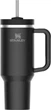 Термочашка с соломинкой Stanley 1,18L 9,8*27*7,5 см. с порошковым покрытием из нержавеющей стали черная - изображение 1