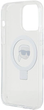Панель Karl Lagerfeld Ring Stand Karl Head MagSafe для Apple iPhone 15 Pro White (KLHMP15LHMRSKHH) - зображення 6