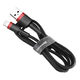 Кабель Baseus Kevlar Cable Lightning - USB 1м 2 A Red/Black (CALKLF-B19) - зображення 5