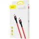 Кабель Baseus Cafule Type-C 3A (1m) (red) (CATKLF-B09) - изображение 5