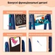 Дитячий двосторонній мольберт OLEOCA 4 в 1 з магнітною дошкою крейдяною дошкою та набором аксесуарів для малювання навчання - зображення 3