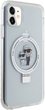 Etui Karl Lagerfeld Ring Stand Karl&Choupettte MagSafe do Apple iPhone 11/Xr White (KLHMN61HMRSKCH) - obraz 4