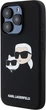 Etui plecki Karl Lagerfeld Silicone Karl & Choupette Head MagSafe do iPhone 15 Pro Max Black (KLHMP15XSKCHPPLK) - obraz 2