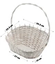 Кошик плетений подарунковий Kadax Mede 25 х 36 см Білий K9152 (5903699485033) - зображення 4