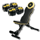 Набор Besport PowerPro гантели 2х31кг со скамьей WB-002 - изображение 1