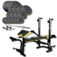 Набор Besport PowerPro 109кг с прямым грифом и скамьей WB-004 - изображение 1