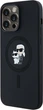 Панель Karl Lagerfeld Silicone Karl & Choupette Ring MagSafe для iPhone 14 Pro Black (3666339254025) - зображення 2