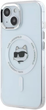 Etui Karl Lagerfeld IML Metal Choupette Head MagSafe do Apple iPhone 15 White (KLHMP15SHLSCHH) - obraz 2