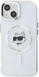Панель Karl Lagerfeld IML Metal Choupette Head MagSafe do Apple iPhone 15 Plus White (KLHMP15MHLSCHH) - зображення 3