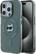 Панель Karl Lagerfeld IML Metal Choupette Head MagSafe do Apple iPhone 15 Pro Max Black (KLHMP15XHLSCHK) - зображення 1