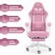 Геймерське крісло Hell's HC-1015 Pink White 5907196010989 - изображение 8