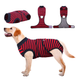 Восстановительная попона для собак Wan Talk Recovery Suit, Red Stripe, XL - изображение 1