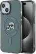 Панель Karl Lagerfeld IML Metal Karl&Choupette Head MagSafe для Apple iPhone 15 Black (KLHMP15SHLSKCK) - зображення 1