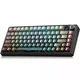 Клавиатура AULA F75 MAX беспроводная механическая, 75%, RGB подсветка, Bluetooth 5.1, черный градиен с узорами (AULA-F75-MAX-BG) - изображение 2