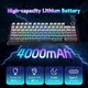 Клавиатура AULA F75 MAX беспроводная механическая, 75%, RGB подсветка, Bluetooth 5.1, черный градиен с узорами (AULA-F75-MAX-BG) - изображение 3