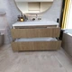 Пластикова підвісна тумба The MIX 4855 wood з пластиковою стільницею 80 см - изображение 2