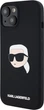 Панель Karl Lagerfeld Silicone Karl Head Print MagSafe для Apple iPhone 15 Black (3666339257125) - зображення 2