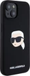 Панель Karl Lagerfeld Silicone Karl Head Print MagSafe для Apple iPhone 15 Black (3666339257125) - зображення 4