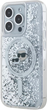 Панель Karl Lagerfeld Liquid Glitter Karl&Choupette Head Magsafe do Apple iPhone 15 Pro Transparent (KLHMP15LLGKCSGH) - зображення 2