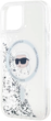 Панель Karl Lagerfeld Liquid Glitter Karl Head Magsafe do Apple iPhone 15/14/13 Transparent (KLHMP15SLGKISGH) - зображення 4