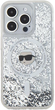 Etui Karl Lagerfeld Liquid Glitter Karl Head Magsafe do Apple iPhone 15 Pro Max Transparent (KLHMP15XLGKISGH) - obraz 3