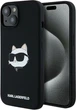 Etui plecki Karl Lagerfeld Silicone Choupette Head MagSafe do Apple iPhone 15 Plus / 14 Plus Black (3666339257279) - obraz 1