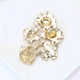 Брошь BROCHE бижутерия Цветы Подсолнухи в вазе красная BRBF115114 - изображение 4