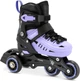 Łyżworolki regulowane 4w1 Spokey 4ONE 29-33 944622 Czarno-fioletowe (5905339446220) - obraz 5