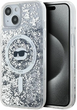 Панель Karl Lagerfeld Liquid Glitter Choupette Head Magsafe для Apple iPhone 15/14/13 Transparent (KLHMP13MLGCHSGH) - зображення 1