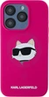 Etui plecki Karl Lagerfeld Silicone Choupette Head MagSafe do Apple iPhone 15 Pro Max Fuchsia (3666339257439) - obraz 3