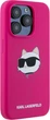 Etui plecki Karl Lagerfeld Silicone Choupette Head MagSafe do Apple iPhone 15 Pro Max Fuchsia (3666339257439) - obraz 4