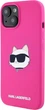 Панель Karl Lagerfeld Silicone Choupette Head MagSafe для Apple iPhone 15 Plus / 14 Plus Fuchsia (3666339257415) - зображення 2