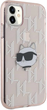 Панель Karl Lagerfeld IML Choupette Head & Monogram для Apple iPhone 11/Xr Pink (KLHCN61HKLPCHP) - зображення 4