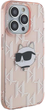 Etui Karl Lagerfeld IML Choupette Head & Monogram do Apple iPhone 15 Pro Max Pink (KLHCP15XHKLPCHP) - obraz 4