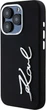 Etui plecki Karl Lagerfeld Silicone Metal Script Logo do Apple iPhone 15 Pro Black (3666339253363) - obraz 2