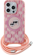 Etui Karl Lagerfeld IML Crossbody Monogram Karl & Choupette Head MagSafe do Apple iPhone 15 Pro Max Pink (KLHMP15XHCKCKLCP) - obraz 2