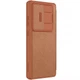 Кожаный чехол-книжка Nillkin Qin Pro Camshield для Samsung Galaxy S25 Ultra Коричневый - изображение 3