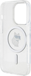 Etui Karl Lagerfeld IML Choupette MagSafe do Apple iPhone 15 Pro Transparent (KLHMP15LHFCCNOT) - obraz 3