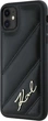Панель Karl Lagerfeld Diagonal Quilted Script для Apple iPhone 11/Xr Black (KLHCN61PQDSMGK) - зображення 2