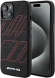 Etui AMG Silicone Large Rhombuses Pattern MagSafe do Apple iPhone 15/14/13 Black (AMHMP15S23SSPK) - obraz 1