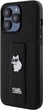 Etui Karl Lagerfeld Gripstand Saffiano Choupette Pin do Apple iPhone 13 Pro Max Black (KLHCP13XGSACHPK) - obraz 2