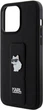 Etui Karl Lagerfeld Gripstand Saffiano Choupette Pin do Apple iPhone 13 Pro Max Black (KLHCP13XGSACHPK) - obraz 6