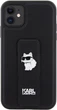Etui Karl Lagerfeld Gripstand Saffiano Choupette Pin do Apple iPhone 15/14/13 Black (KLHCP15SGSACHPK) - obraz 3