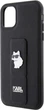 Панель Karl Lagerfeld Gripstand Saffiano Choupette Pin для Apple iPhone 15 Plus/14 Plus Black (KLHCP15MGSACHPK) - зображення 6