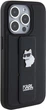Etui Karl Lagerfeld Gripstand Saffiano Choupette Pin do Apple iPhone 15 Pro Black (KLHCP15LGSACHPK) - obraz 5