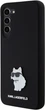 Панель Karl Lagerfeld Silicone Choupette Metal Pin для Samsung Galaxy S23 Plus Black (KLHCS23MSMHCNPK) - зображення 2
